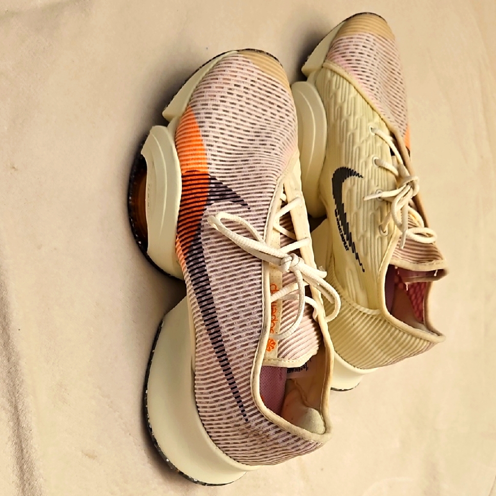 Vguc Nike Womens Superrep Cream Lilac And Orange Sneakers Us Size 11